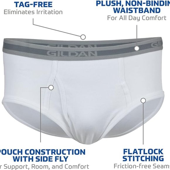 NWT 6-PK Gildan Hip Briefs 2XL - Picture 1 of 8